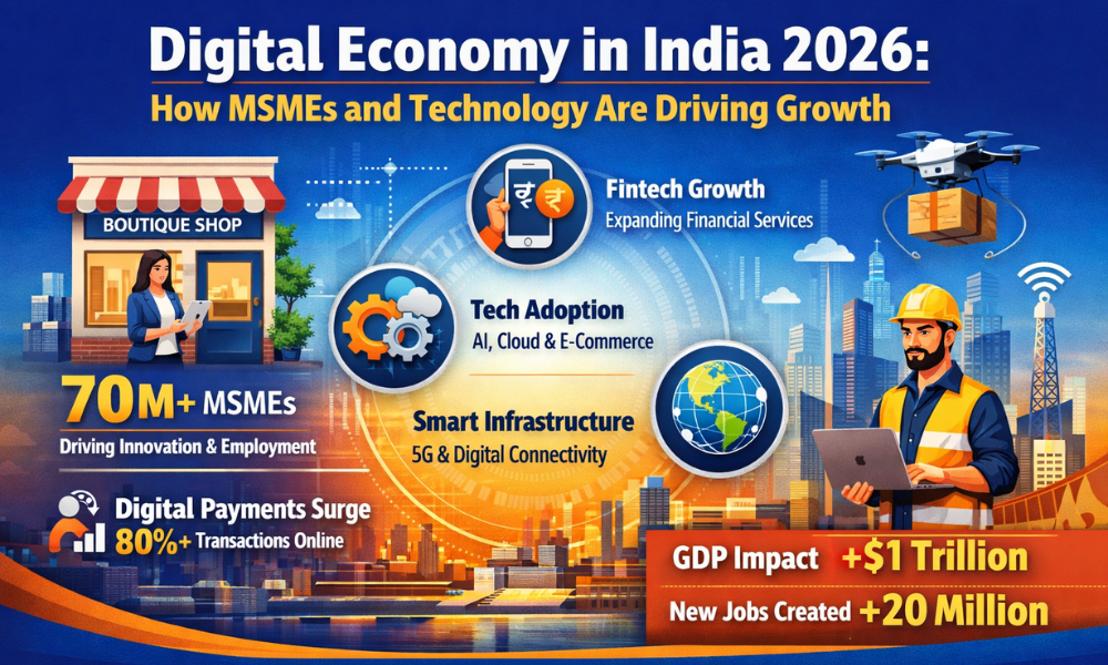 Digital Economy in India 2026 How MSMEs and Technology Are Driving Growth