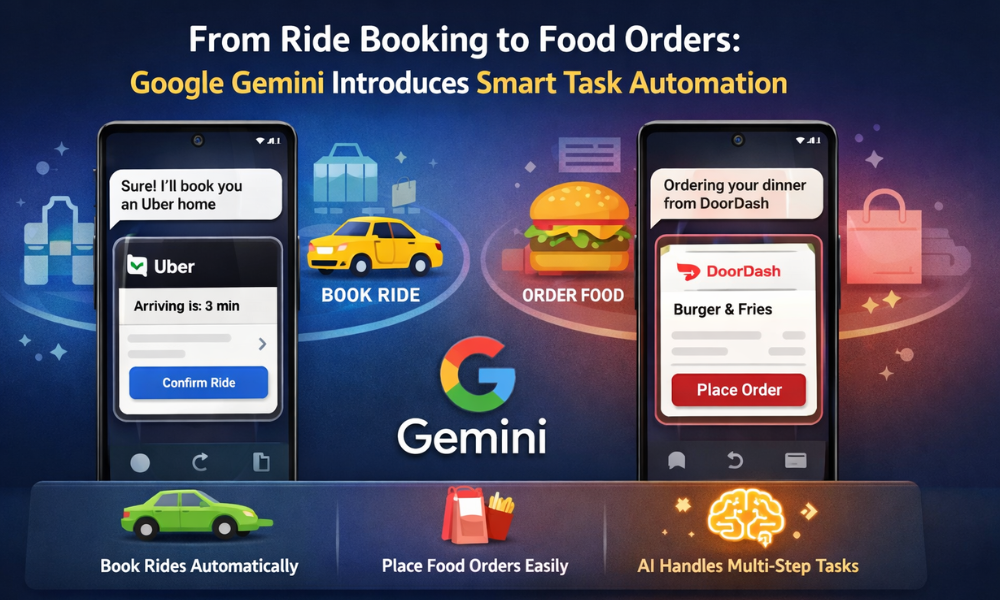 From Ride Booking to Food Orders Google Gemini Introduces Smart Task Automation