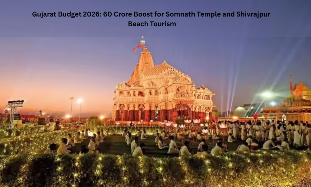 Gujarat Budget 2026 60 Crore Boost for Somnath Temple and Shivrajpur Beach Tourism