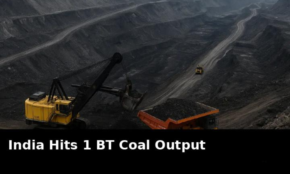 Record Coal Production in India Second Year Above 1 Billion Tonnes