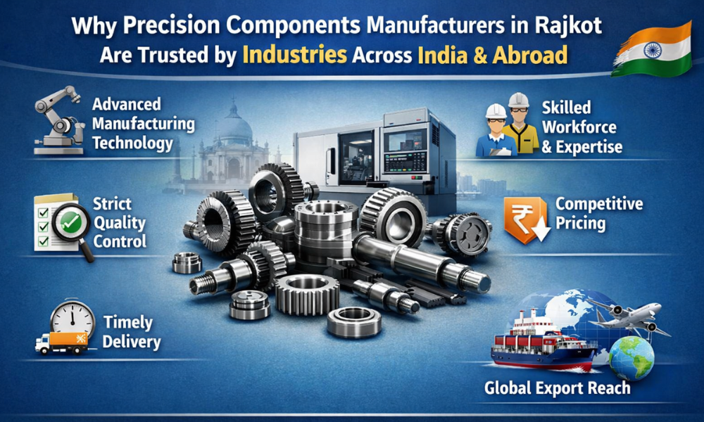 Why Precision Components Manufacturers in Rajkot Are Trusted by Industries Across India & Abroad