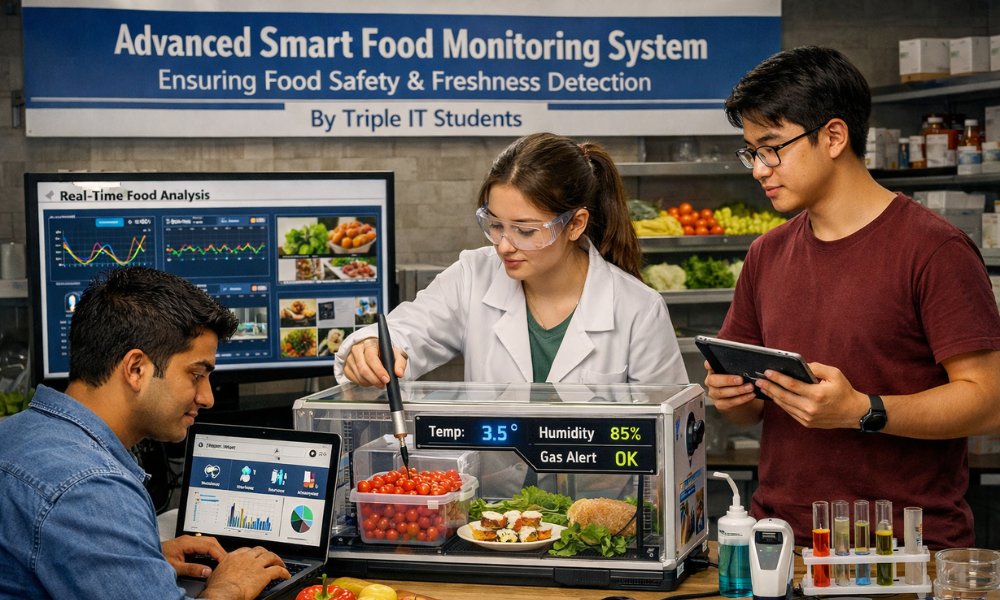 Advanced Smart Food Monitoring System by Triple IT Students Ensures Food Safety & Freshness Detection
