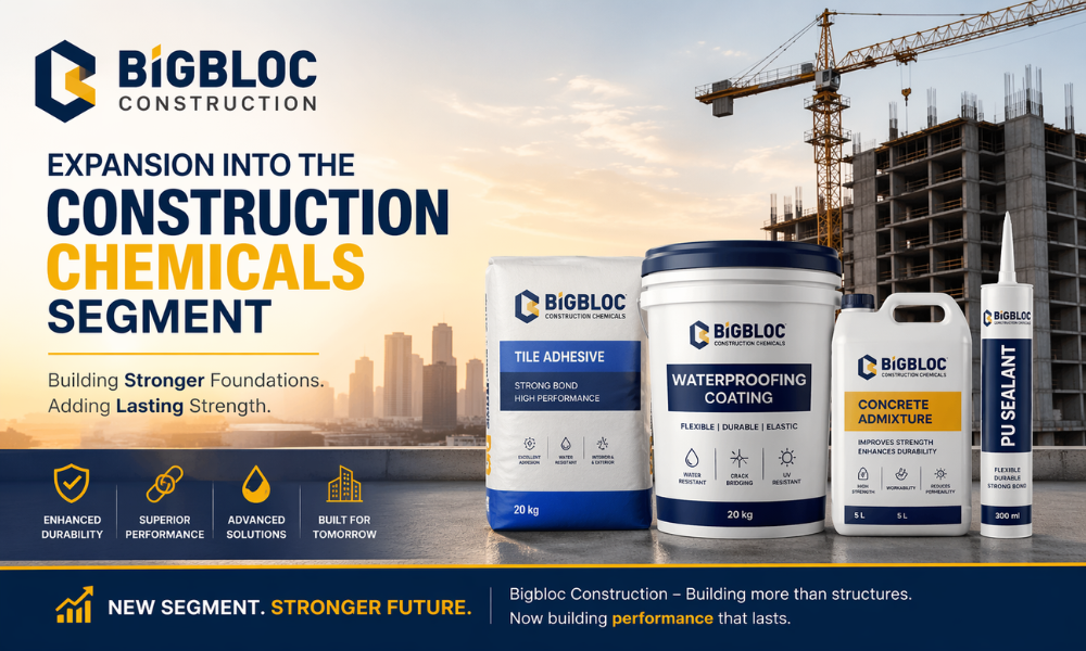 Bigbloc Construction Expansion into the Construction Chemicals Segment