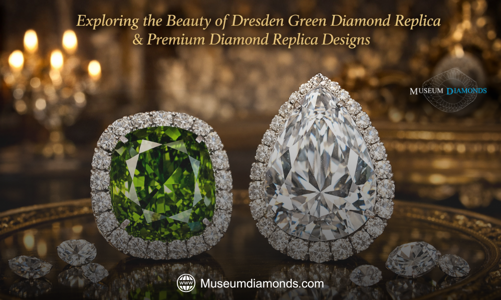 Explore the Beauty of Dresden Green Diamond Replica & Premium Diamond Replica Designs