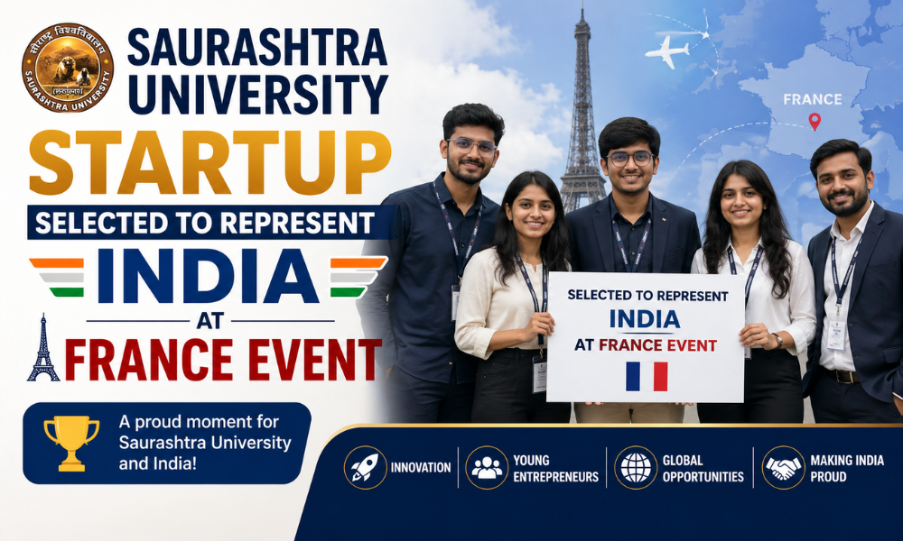 Saurashtra University Startup Selected to Represent India at France Event