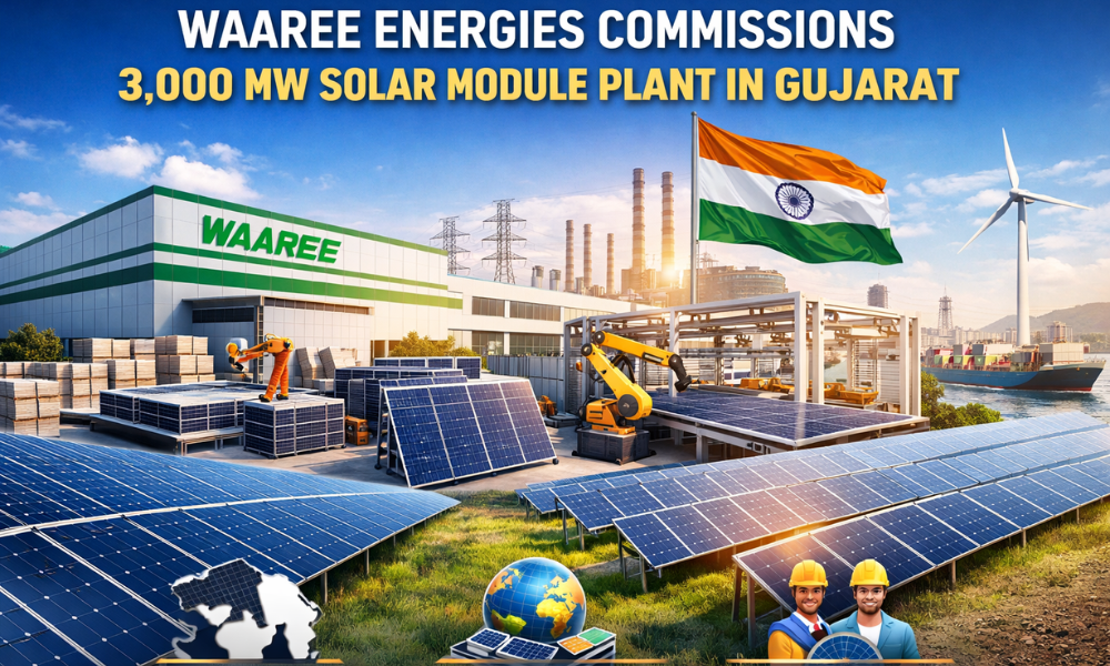 Waaree Energies Commissions 3,000 MW Solar Module Plant in Gujarat