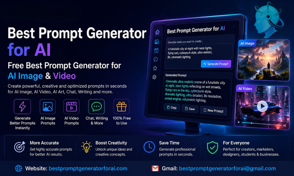 Best Prompt Generator for AI - Free Best Prompt Generator for AI Image & Video