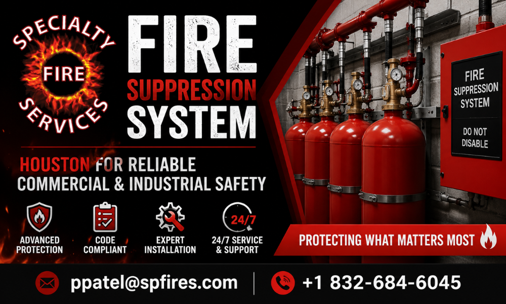 Fire Suppression System Houston for Reliable Commercial & Industrial Safety