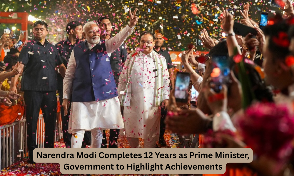 Narendra Modi Completes 12 Years as Prime Minister, Government to Highlight Achievements