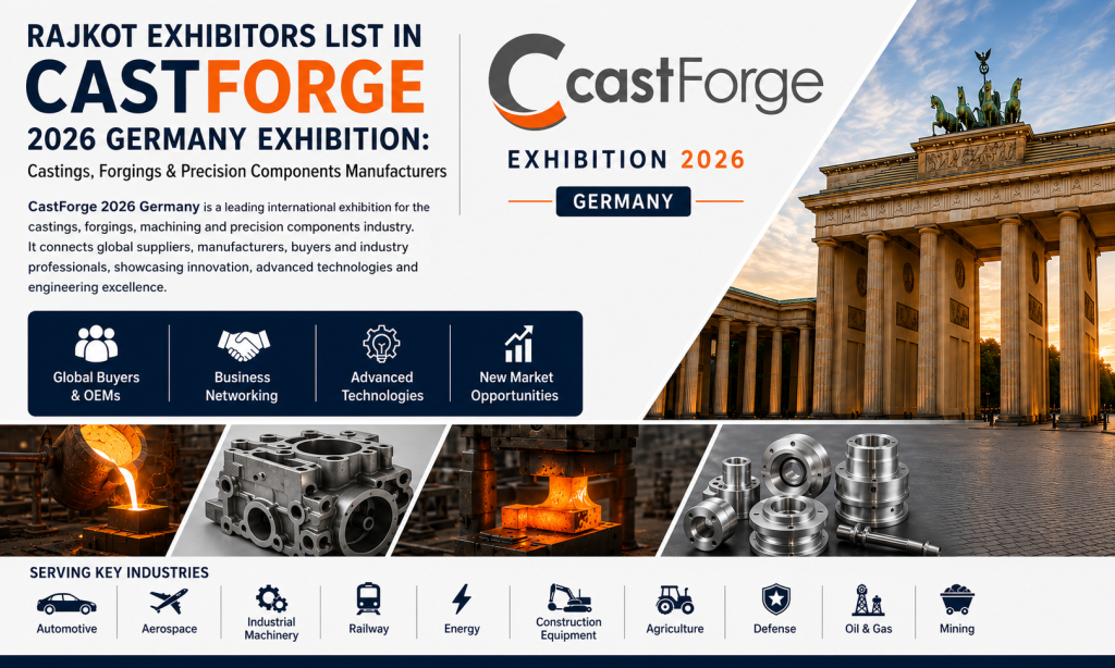 Gujarat Exhibitors List in CastForge Exhibition 2026 Germany Castings, Forgings & Precision Components Manufacturers