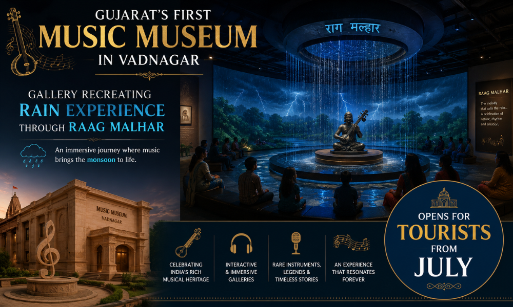 Gujarat’s First Music Museum in Vadnagar Opens in July, Raag Malhar Rain Gallery to Be Star Attraction