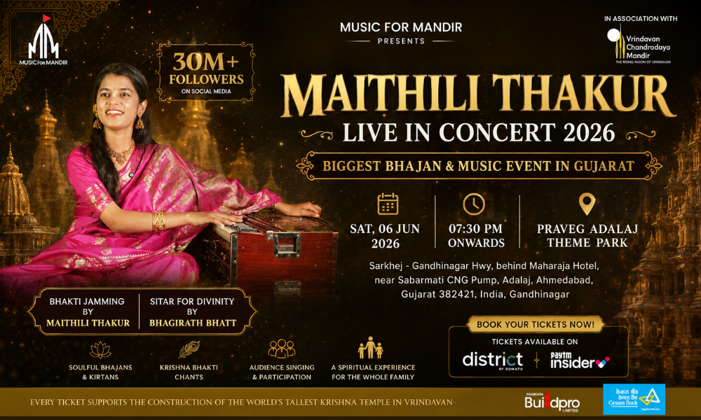 Maithili Thakur Live in Concert 2026 in Ahmedabad - Biggest Bhajan & Music Event in Gujarat