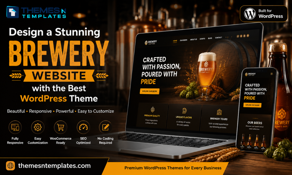 Design a Stunning Brewery Website with the Best Brewery WordPress Theme
