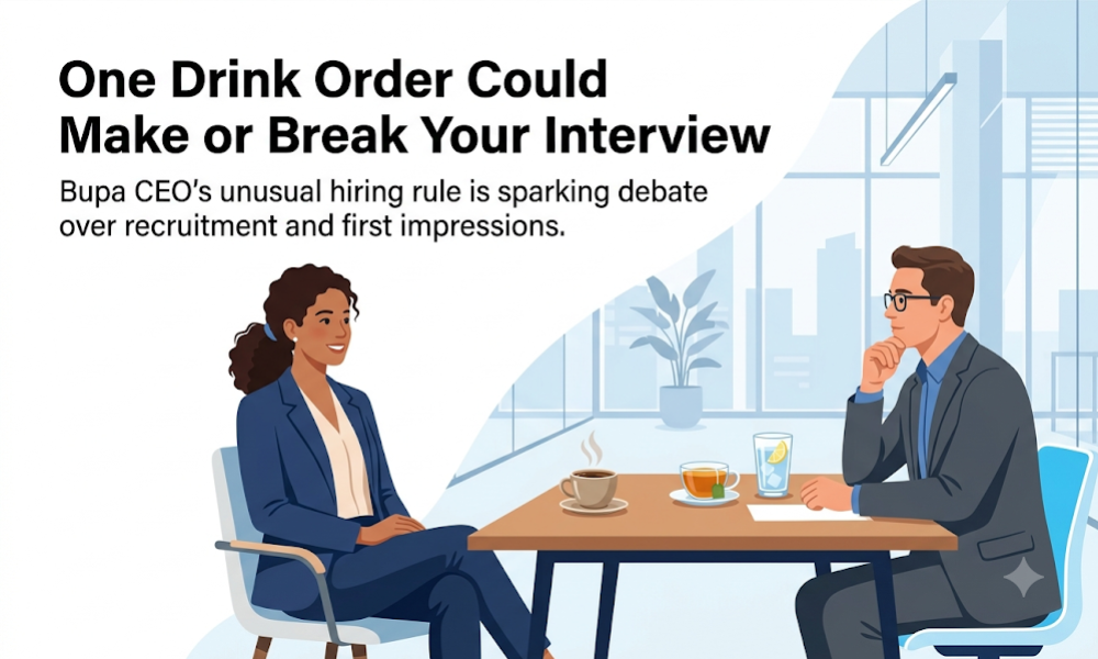 One drink order could make or break your interview