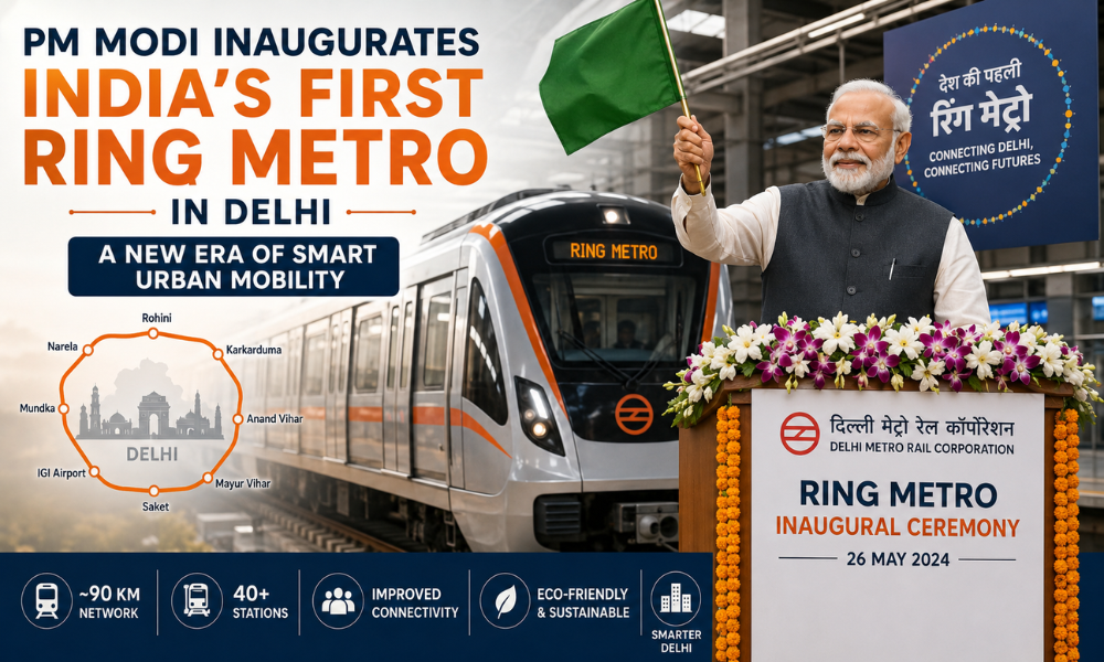 PM Modi Inaugurates India's First Ring Metro in Delhi A New Era of Smart Urban Mobility
