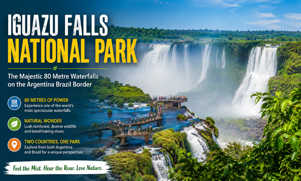 Iguazu Falls National Park The Majestic 80 Metre Waterfalls on the Argentina Brazil Border