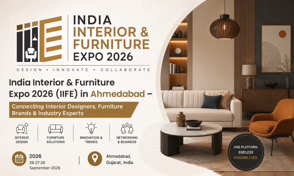 India Interior & Furniture Expo 2026 (IIFE) in Ahmedabad – Connecting Interior Designers, Furniture Brands & Industry Experts