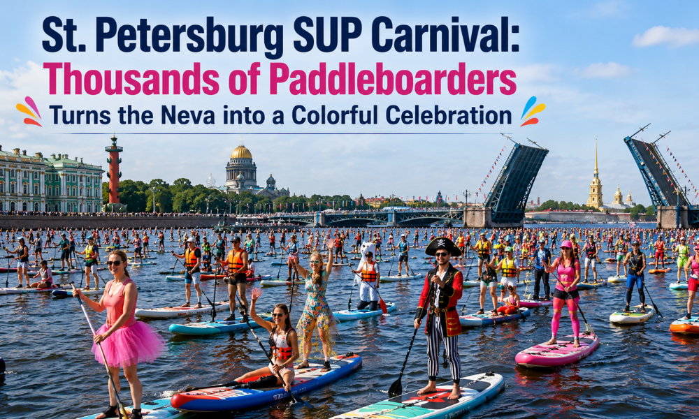 St. Petersburg SUP Carnival Thousands of Paddleboarders Turns the Neva into a Colorful Celebration